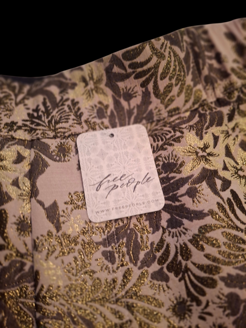 Free People Metallic Gold & Taupe ,green Stunning.....